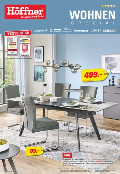 Angebote von Möbelhäuser in Wentorf bei Hamburg | Tolle Rabatte auf ausgewählte Produkte in Höffner | 4.6.2024 - 3.7.2024
