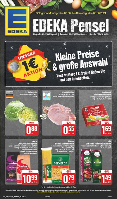 Angebote von Supermärkte in Bayreuth | Top-Angebote für alle Schnäppchenjäger in EDEKA | 2.6.2024 - 8.6.2024