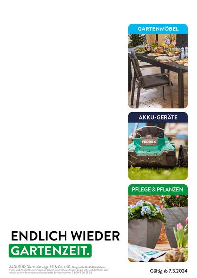 Angebote von Discounter in Freising | ALDI SÜD - Garten-Broschüre-2024 in Aldi Süd | 6.6.2024 - 20.6.2024