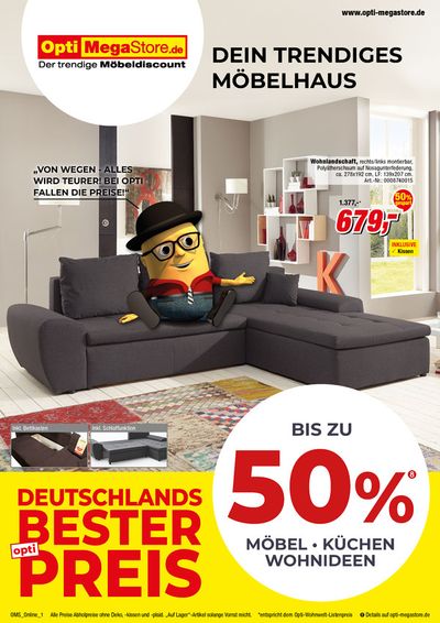 Angebote von Möbelhäuser in Bruchsal | Exklusive Schnäppchen in Opti Wohnwelt | 4.6.2024 - 27.6.2024