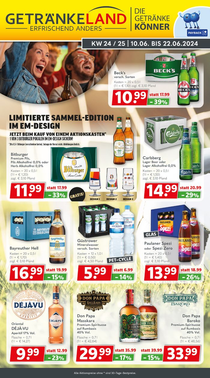 Getränkeland Katalog in Schwerin | Exklusive Deals für unsere Kunden | 9.6.2024 - 23.6.2024