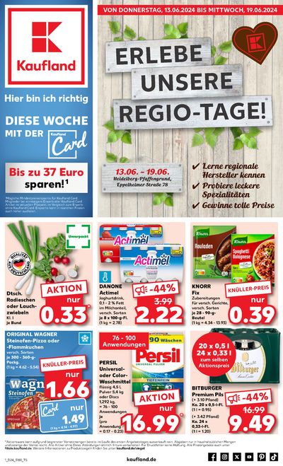 Angebote von Supermärkte in Eppelheim | Exklusive Schnäppchen in Kaufland | 13.6.2024 - 19.6.2024