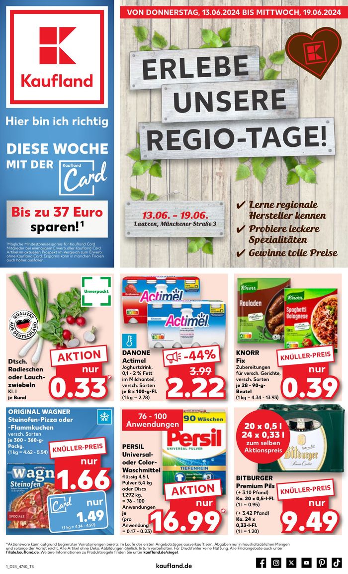 Kaufland Katalog in Isernhagen | Angebote für Schnäppchenjäger | 13.6.2024 - 19.6.2024