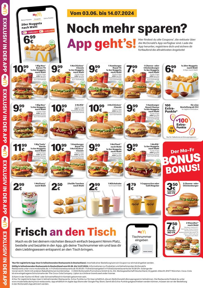 McDonald’s Katalog in Titisee-Neustadt | Jetzt Big Sparen! | 12.6.2024 - 14.7.2024