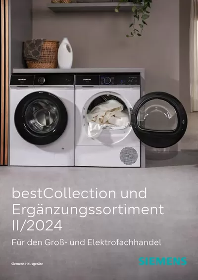 Angebote von Elektromärkte in Augsburg | bestCollection und Ergänzungssortiment II/2024 in SIEMENS | 13.6.2024 - 31.12.2024