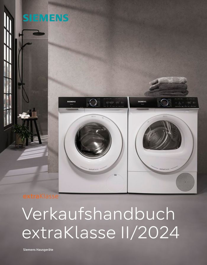 SIEMENS Katalog in Duisburg | Verkaufshandbuch extraKlasse II/2024 | 13.6.2024 - 31.12.2024