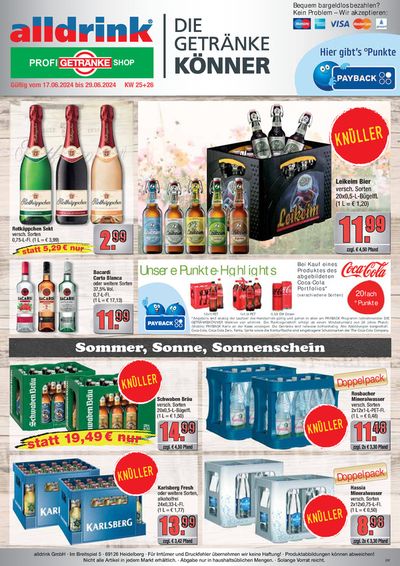alldrink Katalog in Hagenbach | Tolle Rabatte auf ausgewählte Produkte | 16.6.2024 - 29.6.2024