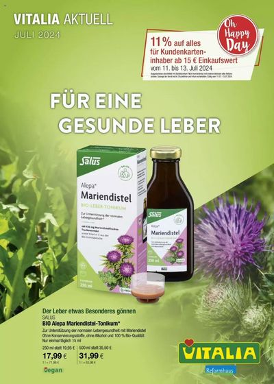 Angebote von Biomärkte in München | Vitalia Aktuell Juli 2024 in Vitalia | 1.7.2024 - 31.7.2024