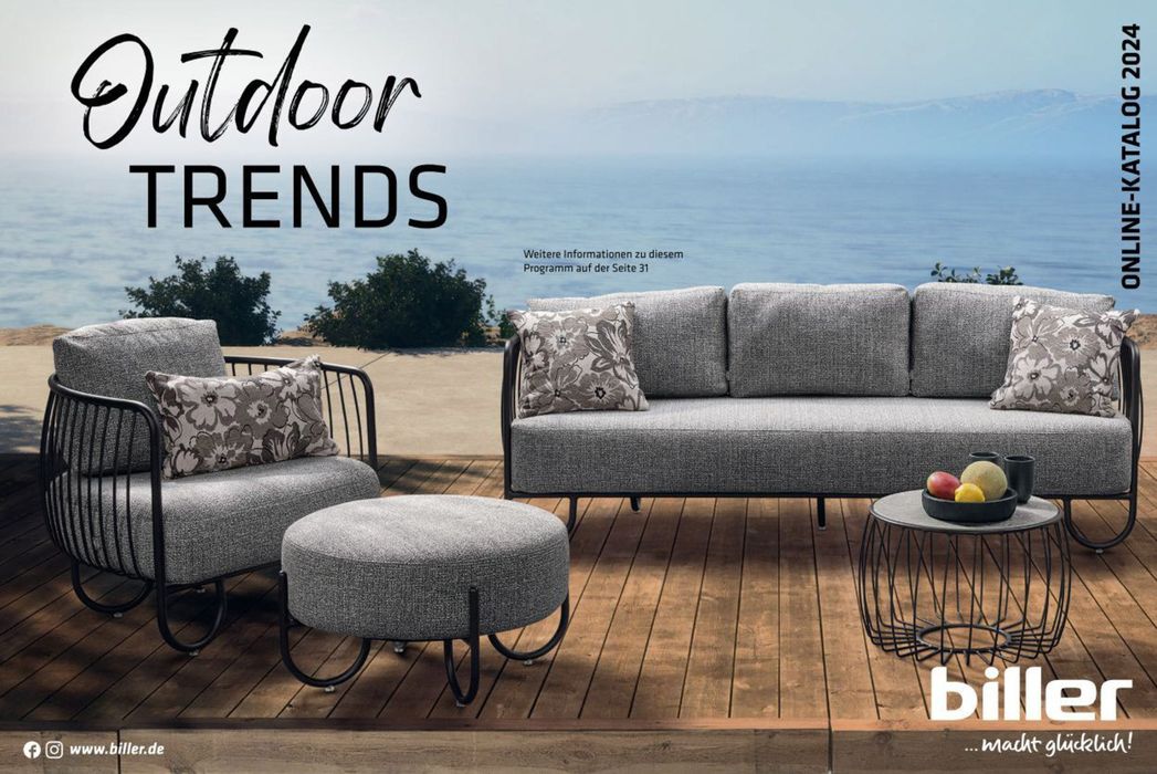 Möbel biller Katalog | Outdoor Trends | 20.6.2024 - 30.9.2024