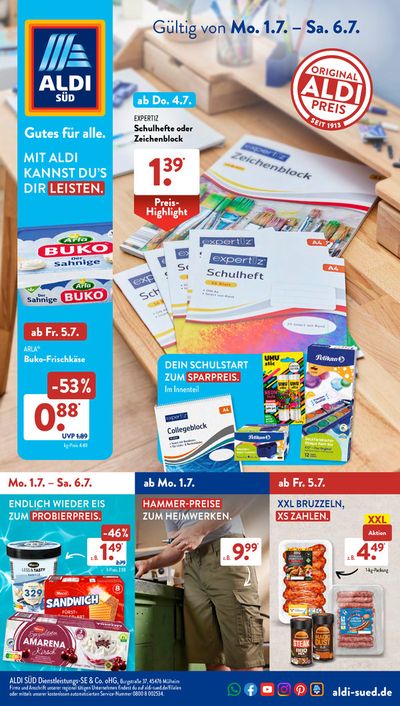 Aldi Süd Katalog in Erlabrunn | Exklusive Deals für unsere Kunden | 1.7.2024 - 6.7.2024