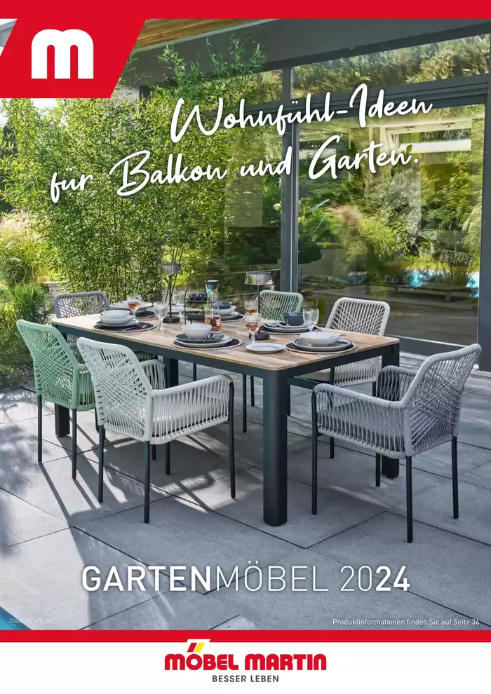 Möbel Martin Katalog in Mainz | Gartenmöbel 2024 | 25.6.2024 - 31.12.2024