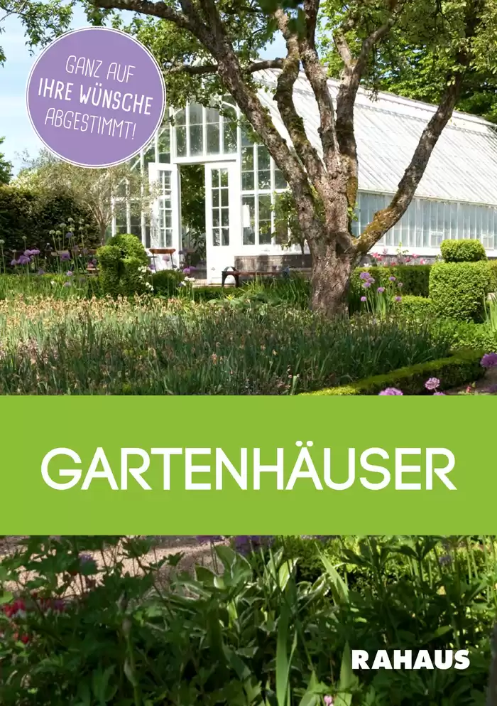 Möbel Rahaus Katalog in Berlin | Gartenhäuser | 25.6.2024 - 31.12.2024