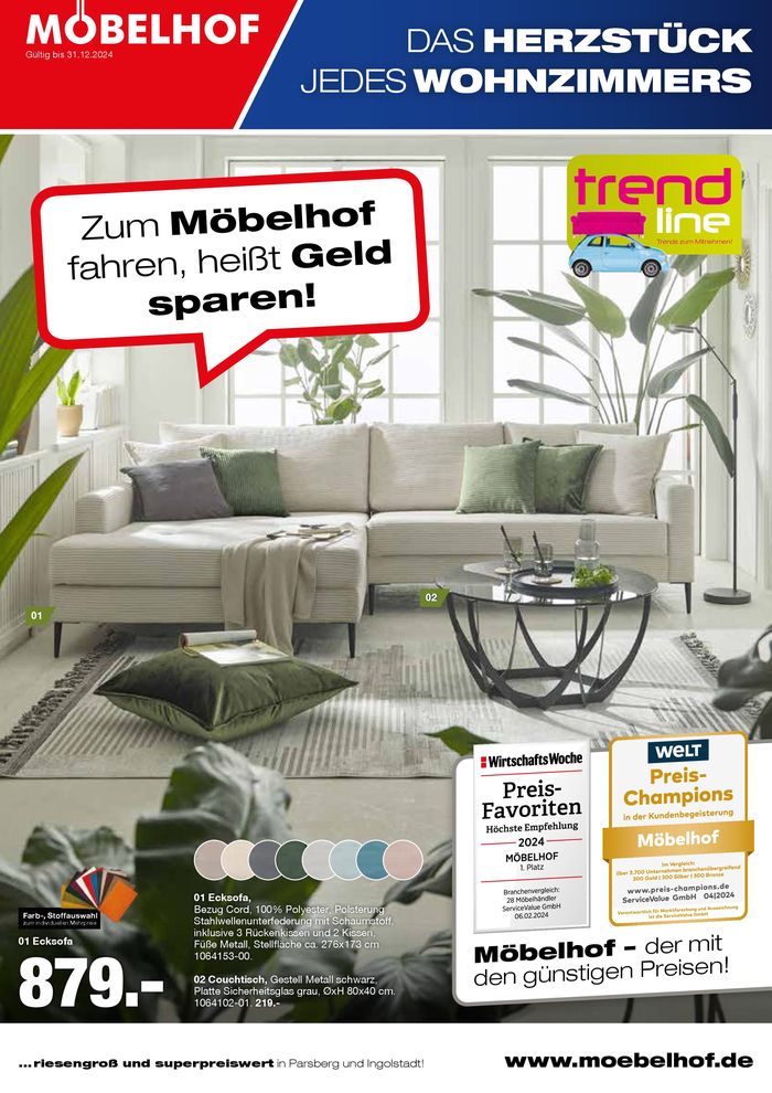 Möbelhof Katalog | Das Herzstück Jedes Wohnzimmers | 26.6.2024 - 31.12.2024