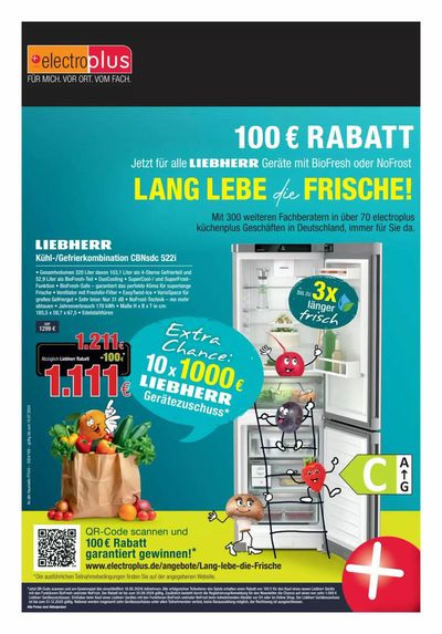 Angebote von Elektromärkte in Bad Bocklet | 100 € Rabatt in electroplus | 28.6.2024 - 30.9.2024