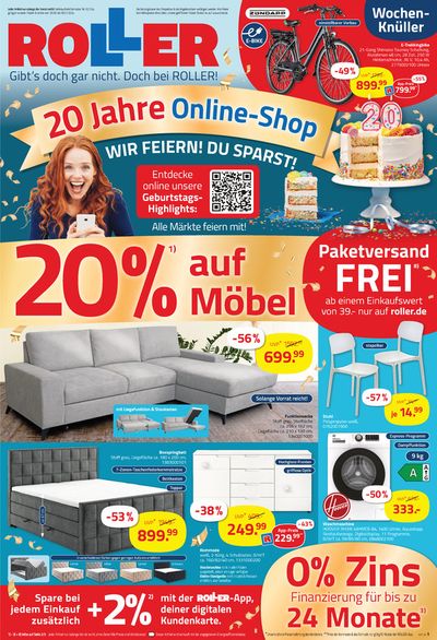 Angebote von Möbelhäuser in Wernigerode | ROLLER flugblatt in ROLLER | 30.6.2024 - 6.7.2024