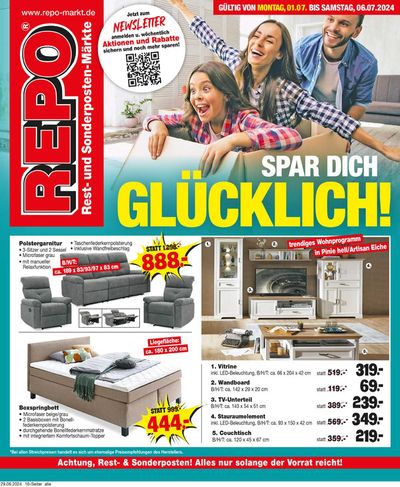 Angebote von Möbelhäuser in Wernigerode | Exklusive Deals und Schnäppchen in Repo Markt | 30.6.2024 - 14.7.2024