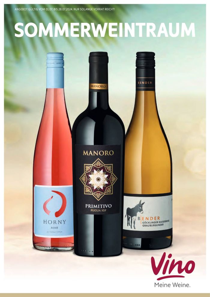 Vino Weinmarkt Katalog | Sommerweintraum | 2.7.2024 - 28.7.2024