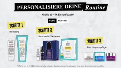 Angebote von Drogerien und Parfümerie in Köln | Personalisiere Deine Routine in Kiehl's | 3.7.2024 - 31.7.2024