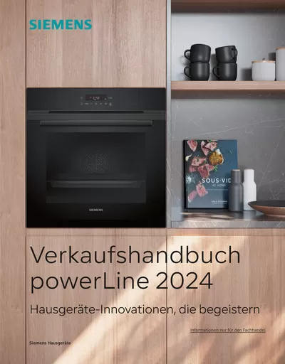 Angebote von Elektromärkte in Rimpar | Verkaufshandbuch powerLine 2024 in SIEMENS | 4.7.2024 - 31.12.2024