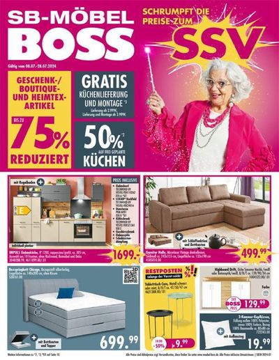 SB Möbel Boss Katalog in Frankfurt (Oder) | Unsere besten Deals für Sie | 8.7.2024 - 28.7.2024