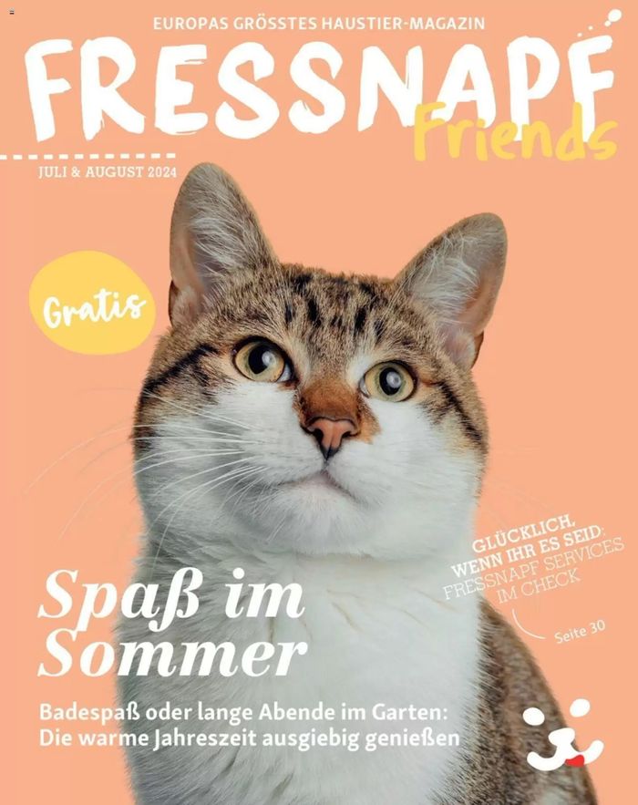 Fressnapf Katalog | Spaß Im Sommer | 8.7.2024 - 31.8.2024
