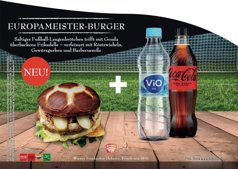 Heberer Bäcker Katalog | Europameister-Burger | 9.7.2024 - 31.7.2024