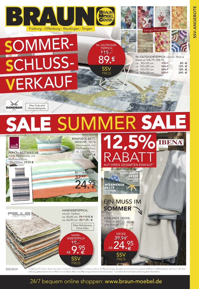 Möbel Braun Katalog | Sommer-Schluss-Verkauf | 11.7.2024 - 27.7.2024