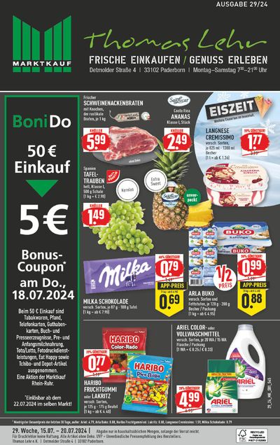 Marktkauf Katalog in Paderborn | Sonderangebote für Sie | 14.7.2024 - 28.7.2024