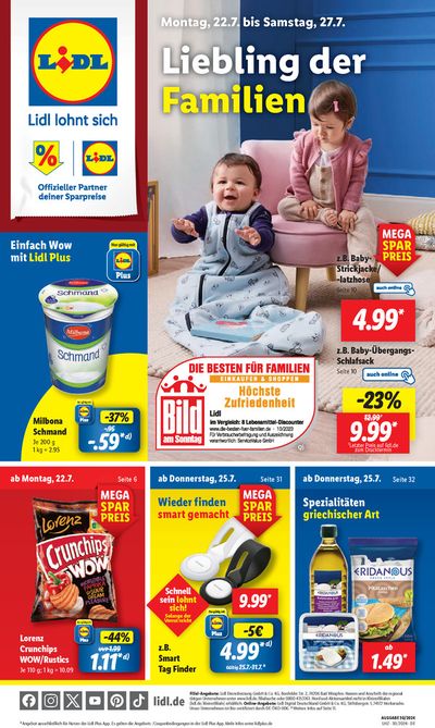 Lidl Katalog in Pforzheim | Top-Deals für alle Kunden | 22.7.2024 - 27.7.2024