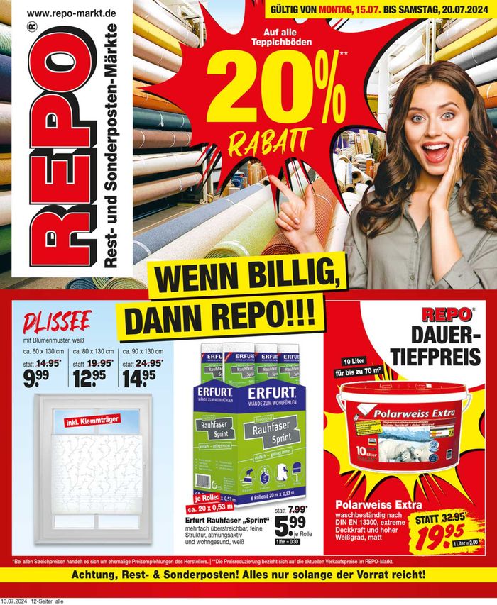 Repo Markt Katalog | Angebote für Schnäppchenjäger | 16.7.2024 - 30.7.2024