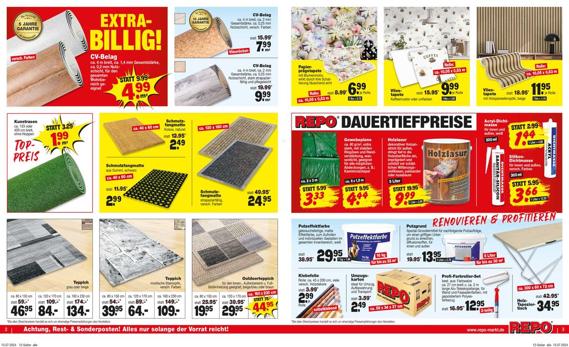 Repo Markt Katalog | Angebote für Schnäppchenjäger | 16.7.2024 - 30.7.2024