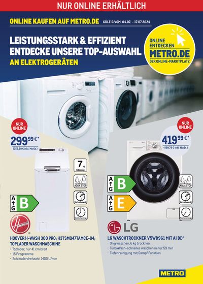 Metro Katalog in Ulm | TOP-AUSWAHL AN ELEKTROGERÄTEN | 15.7.2024 - 29.7.2024