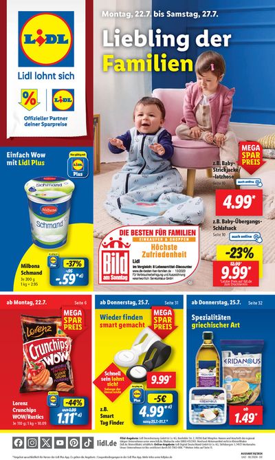 Lidl Katalog in Lippstadt | Tolle Rabatte auf ausgewählte Produkte | 22.7.2024 - 27.7.2024