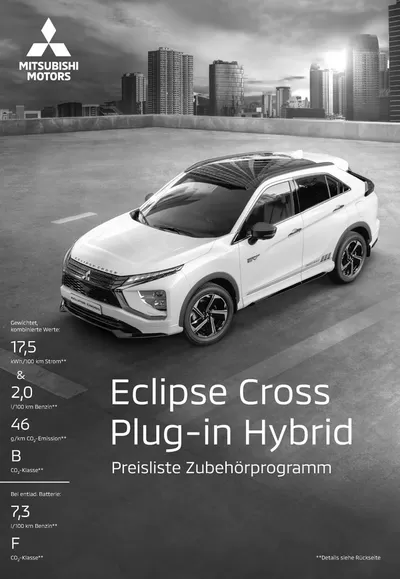 Mitsubishi Katalog in Bernau bei Berlin | Eclipse Cross Plug-in Hybrid | 18.7.2024 - 18.7.2025