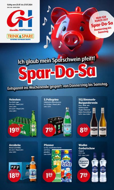 Trink und Spare Katalog | Trink und Spare flugblatt | 25.7.2024 - 27.7.2024