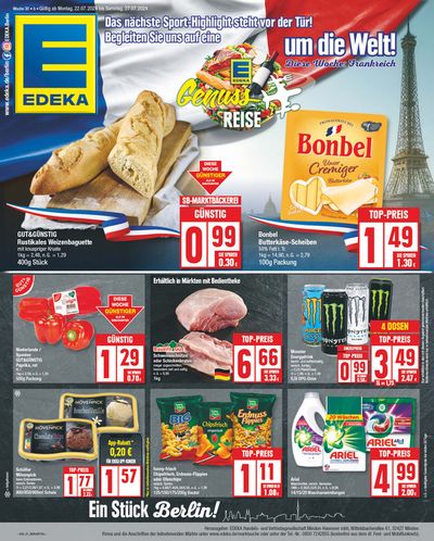 Angebote von Supermärkte in Berlin | Edeka flugblatt in EDEKA | 21.7.2024 - 27.7.2024