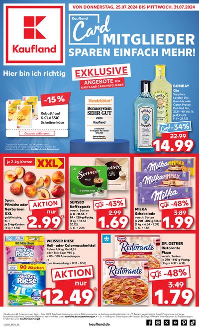 Angebote von Supermärkte | Tolle Rabatte auf ausgewählte Produkte in Kaufland | 21.7.2024 - 31.7.2024