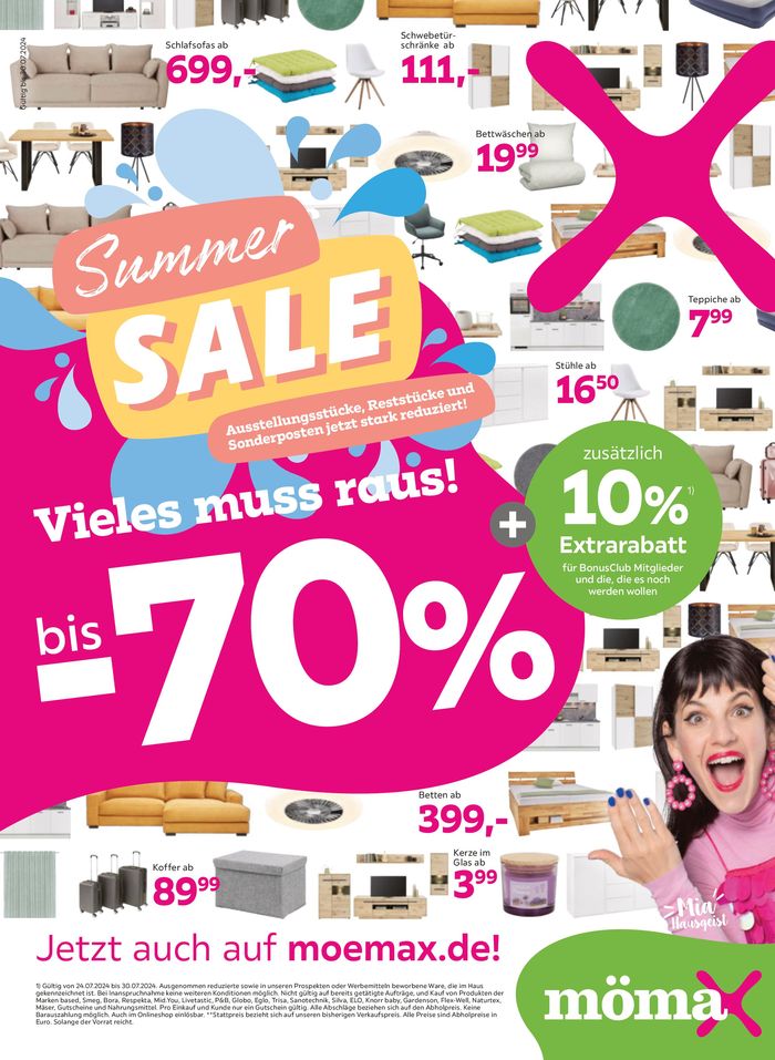 Mömax Katalog in Nürnberg | Summer Sale bis -70% | 22.7.2024 - 30.7.2024