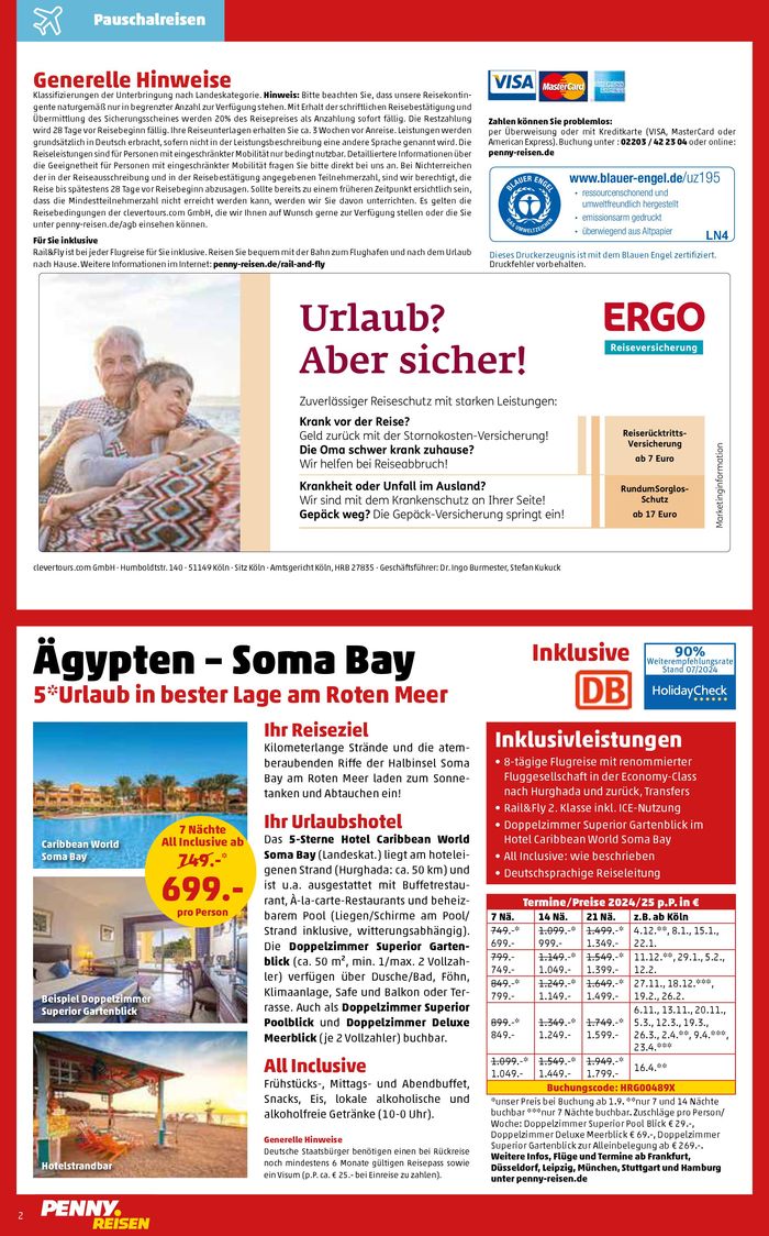 Penny Reisen Katalog | Penny Reisen flugblatt | 27.7.2024 - 10.8.2024