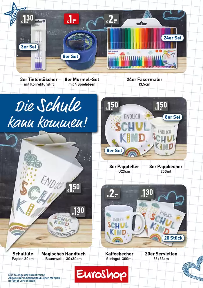 EuroShop Katalog in Bochum | Alles Für Schule Und Büro | 9.8.2024 - 31.12.2024