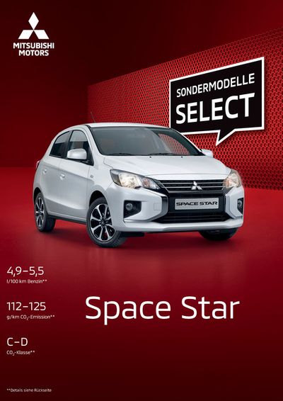 Mitsubishi Katalog in Neumünster | Space Star | 13.8.2024 - 13.8.2025