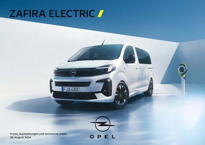 Opel Katalog in Pößneck | Opel Neuer Zafira Electric | 28.8.2024 - 28.8.2025