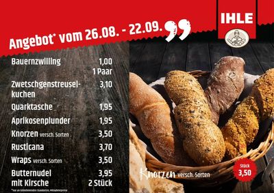 Angebote von Restaurants in Garmisch-Partenkirchen | Angebote Landbäckerei Ihle in Landbäckerei Ihle | 29.8.2024 - 22.9.2024