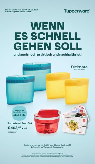 Tupperware Katalog in Burkardroth | Partyangebote ansehen | 2.9.2024 - 29.9.2024