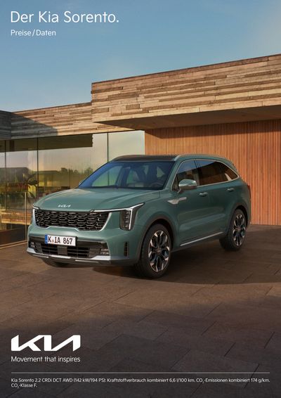 KIA Katalog in Reutlingen | KIA Sorento Plug-in Hybrid | 3.9.2024 - 3.9.2025