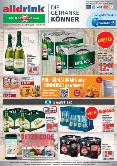 Angebote von Supermärkte in Lorsch | Aktuelle Deals und Angebote in alldrink | 8.9.2024 - 21.9.2024