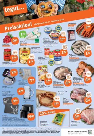 tegut Katalog in Ehrenberg (Rhön) | Angebote der Woche! tegut | 9.9.2024 - 23.9.2024