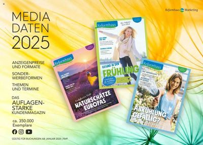 Reformhaus Bacher Katalog in Bottrop | Media Daten 2025 | 1.1.2025 - 31.12.2025