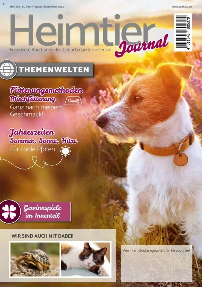 Zookauf Katalog in Leipzig | Heimtier Journal | 9.9.2024 - 30.9.2024