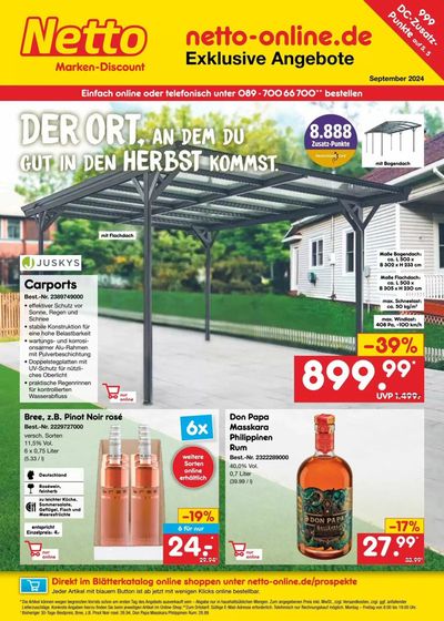 Netto Marken-Discount Katalog in Redwitz an der Rodach | Der Ort, An Dem Du Gut In Dem Herbst Kommst | 9.9.2024 - 30.9.2024